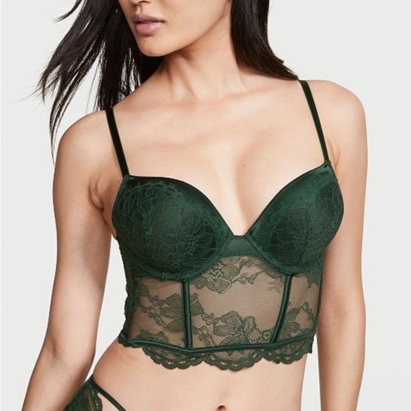 Victoria’s Secret Bombshell Lace Bustier Top 36C - Picture 1 of 13